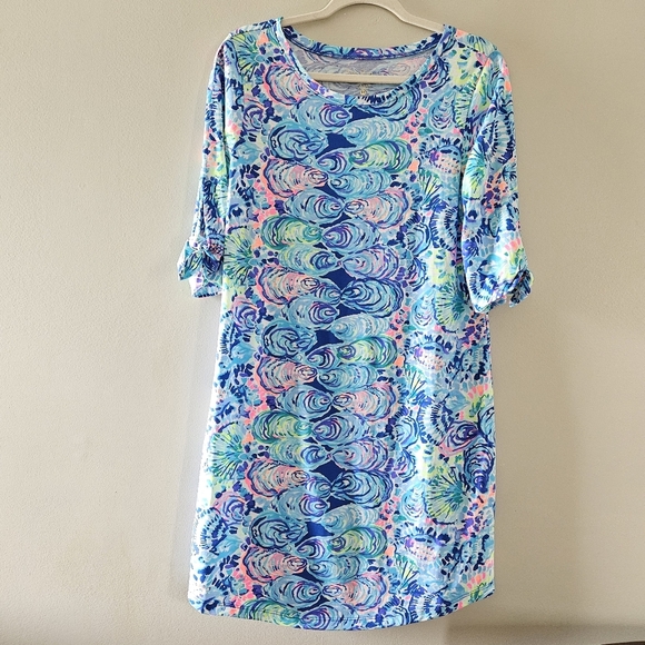 Lilly Pulitzer Preston Multi Ocean Commotion Mini Dress Size Medium. - Picture 4 of 15